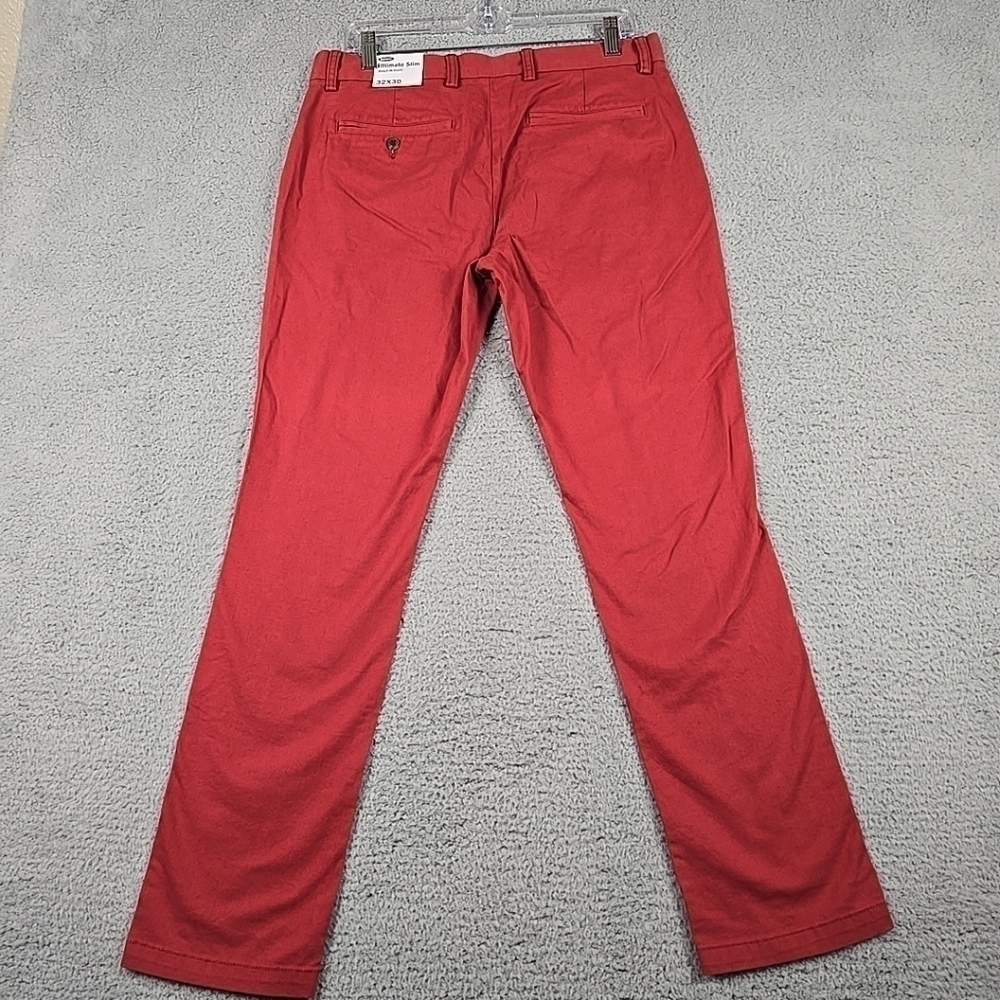 Old Navy Ultimate Slim Built In Flex Red Women's Pants Size 32 X 30 - Picture 10 of 16